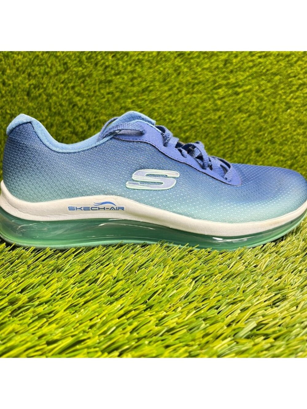 Skechers Skech Air Element 2.0 Womens Size 8 Blue White Running Shoes Sneakers